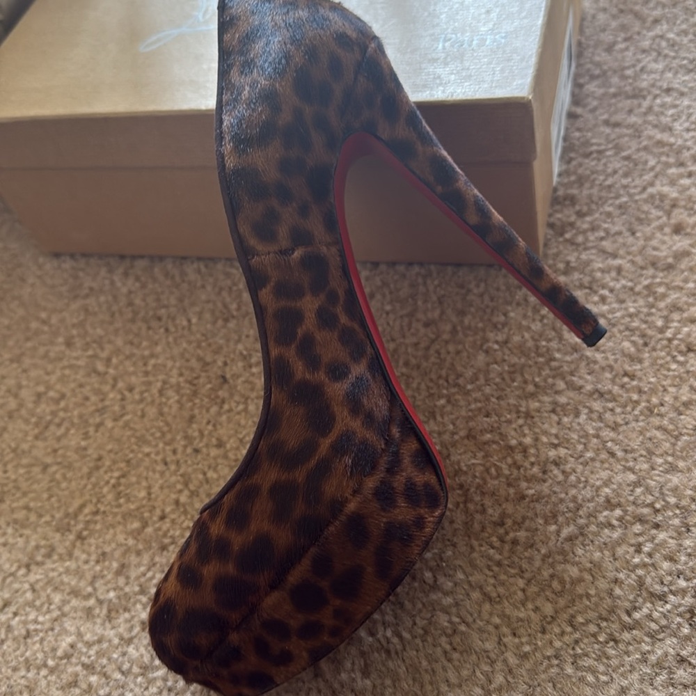 Christian Louboutin Brown Stiletto Heels - Picture 4 of 6